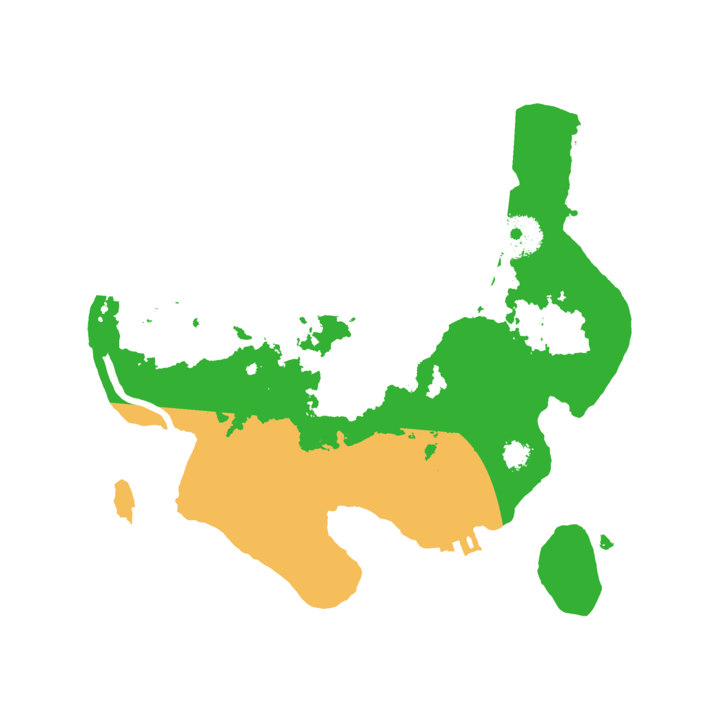 Biome Rust Map: Procedural Map, Size: 2400, Seed: 1234