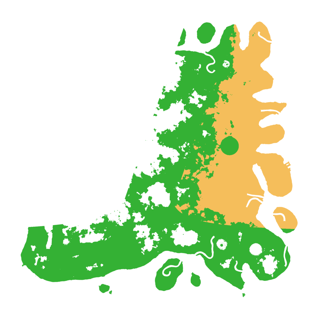 Biome Rust Map: Procedural Map, Size: 4500, Seed: 4585521