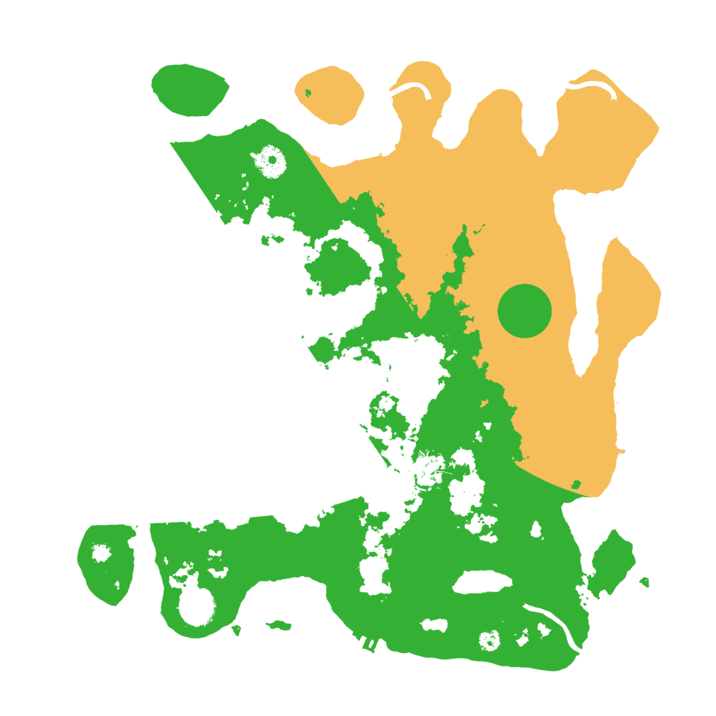 Biome Rust Map: Procedural Map, Size: 3500, Seed: 64825213