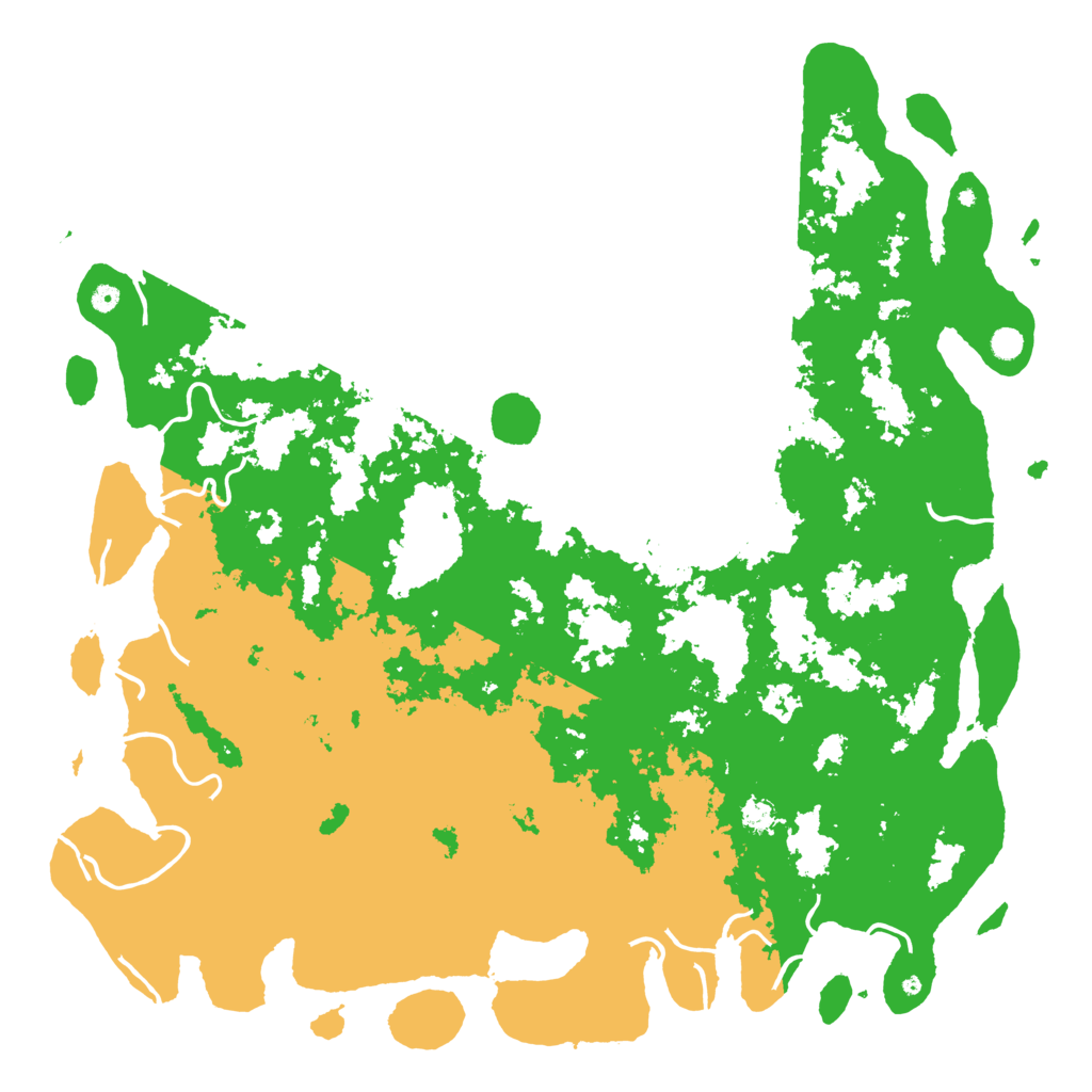 Biome Rust Map: Procedural Map, Size: 6000, Seed: 99623066