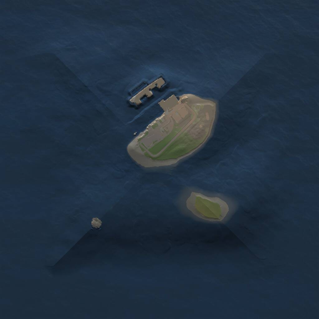 Rust Map: Procedural Map, Size: 1250, Seed: 921017189, 2 Monuments