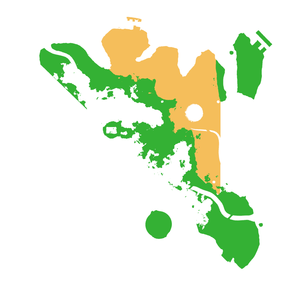 Biome Rust Map: Procedural Map, Size: 3000, Seed: 655215252