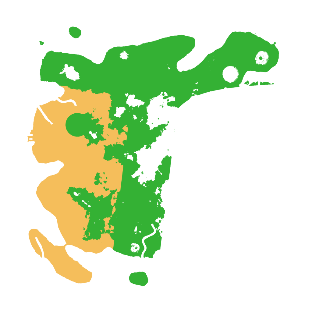 Biome Rust Map: Procedural Map, Size: 3500, Seed: 42583694