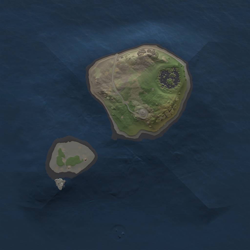 Rust Map: Procedural Map, Size: 1200, Seed: 111, 3 Monuments