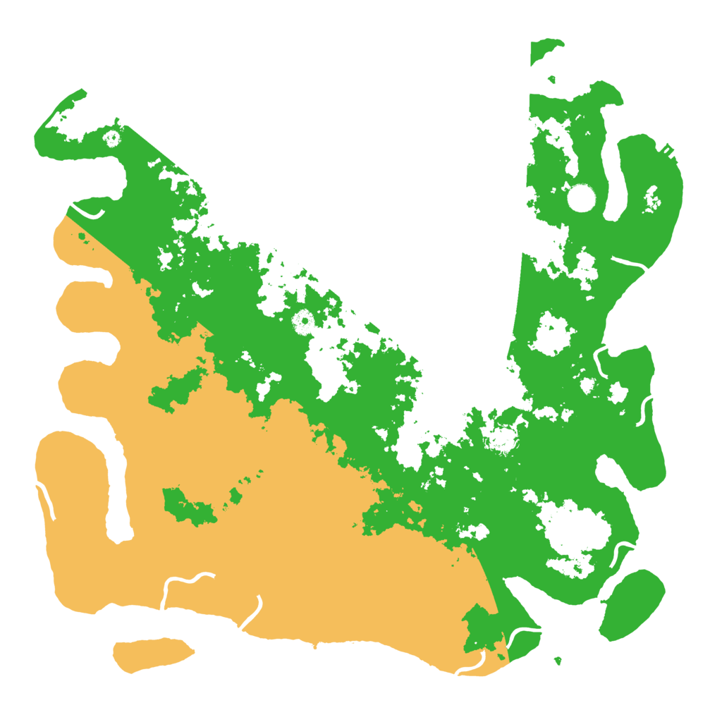 Biome Rust Map: Procedural Map, Size: 4500, Seed: 4771192