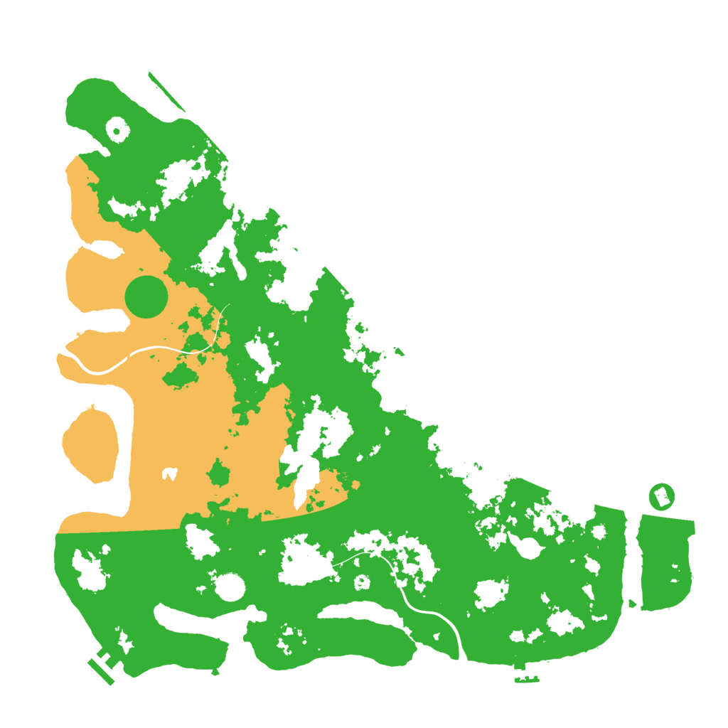 Biome Rust Map: Procedural Map, Size: 4500, Seed: 3243511