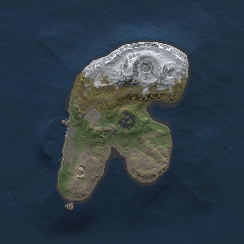 Rust Map: Procedural Map, Size: 1500, Seed: 86533, 6 Monuments