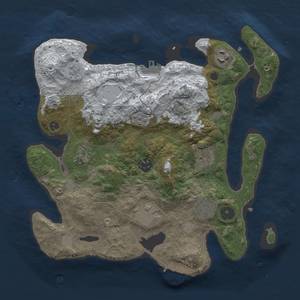 Thumbnail Rust Map: Procedural Map, Size: 3200, Seed: 5432, 15 Monuments