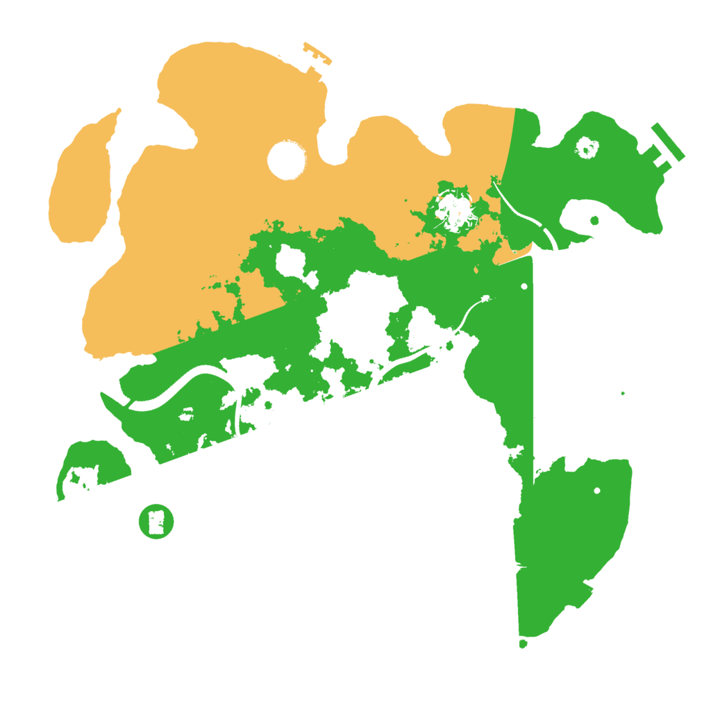 Biome Rust Map: Procedural Map, Size: 3250, Seed: 4256406