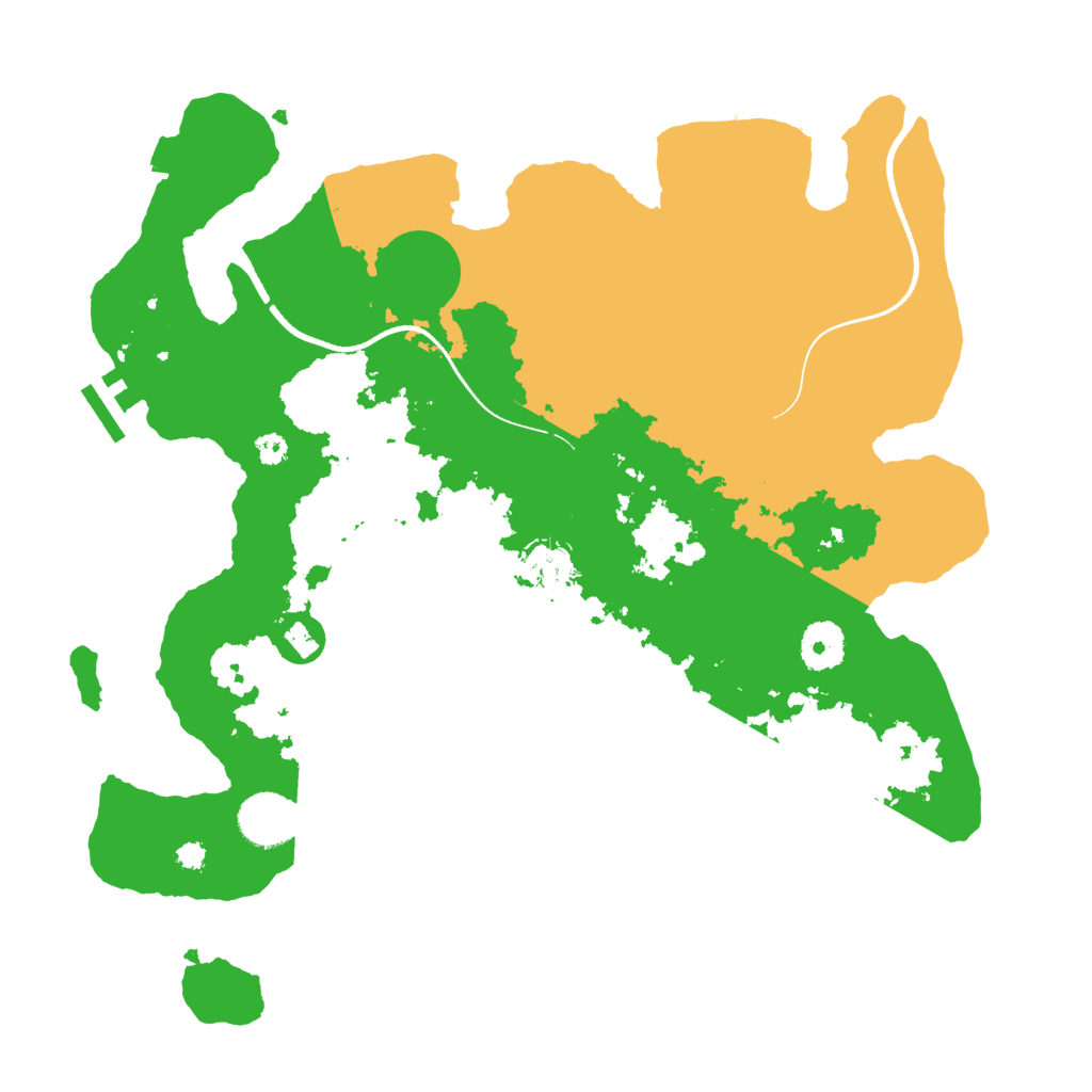 Biome Rust Map: Procedural Map, Size: 3500, Seed: 6206679