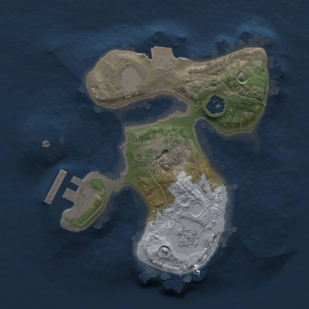 Rust Map: Procedural Map, Size: 1700, Seed: 1748, 3 Monuments