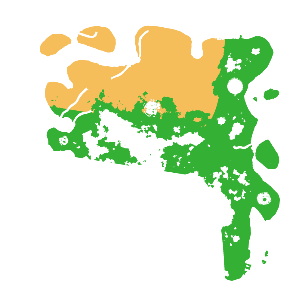 Biome Rust Map: Procedural Map, Size: 3500, Seed: 518485