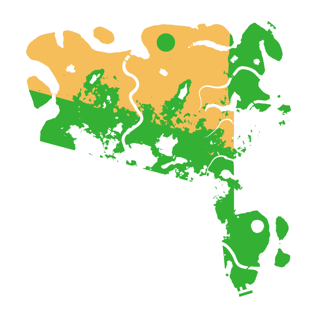 Biome Rust Map: Procedural Map, Size: 4500, Seed: 3322527