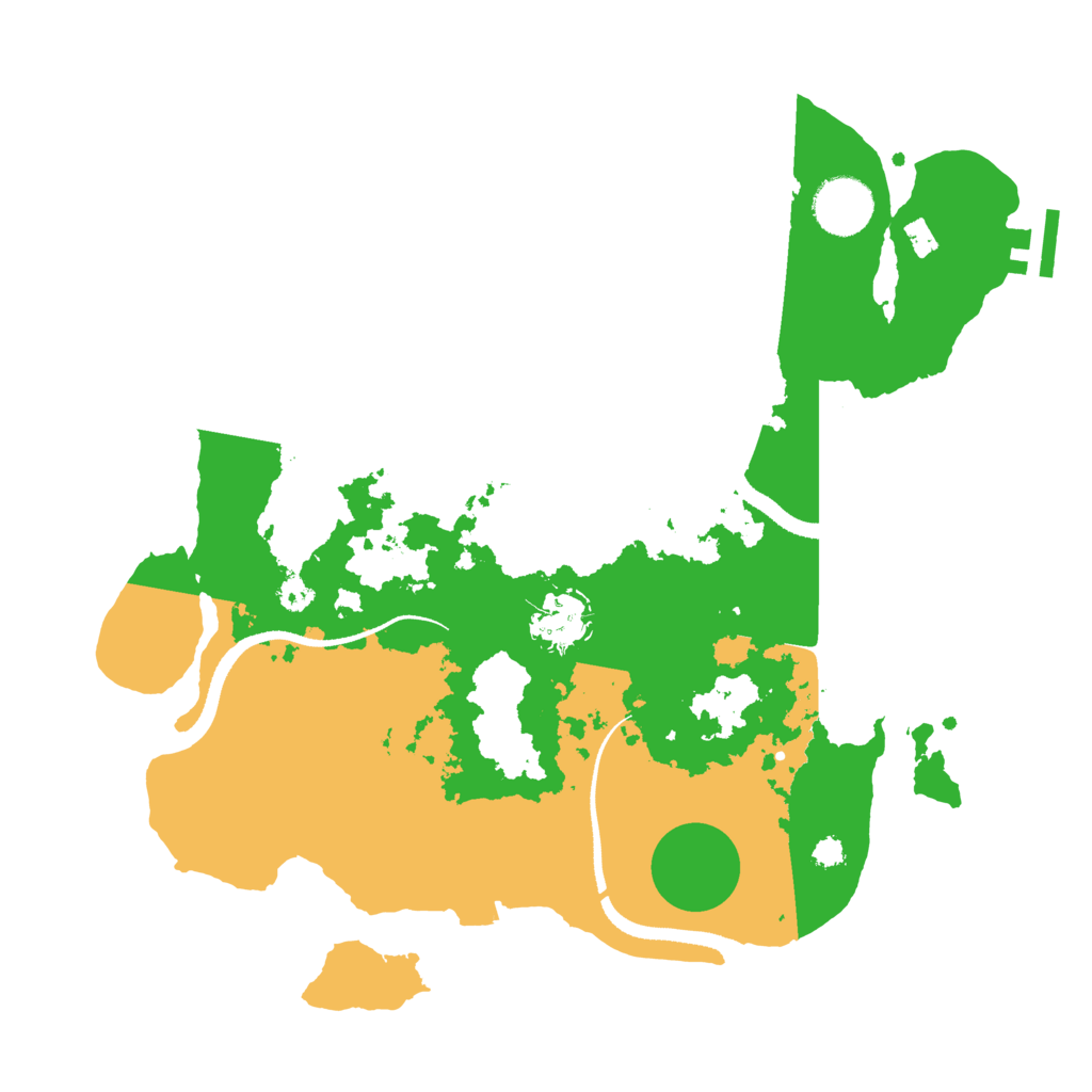 Biome Rust Map: Procedural Map, Size: 3250, Seed: 6007571