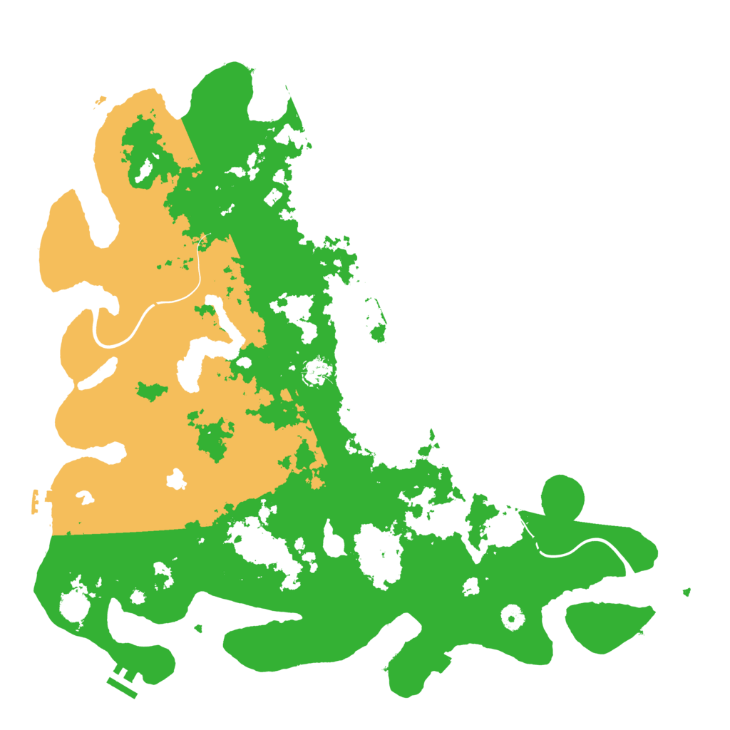 Biome Rust Map: Procedural Map, Size: 4500, Seed: 1281586