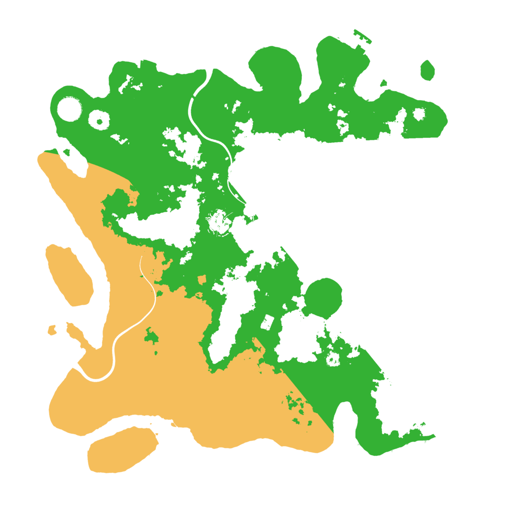 Biome Rust Map: Procedural Map, Size: 3700, Seed: 2078360036