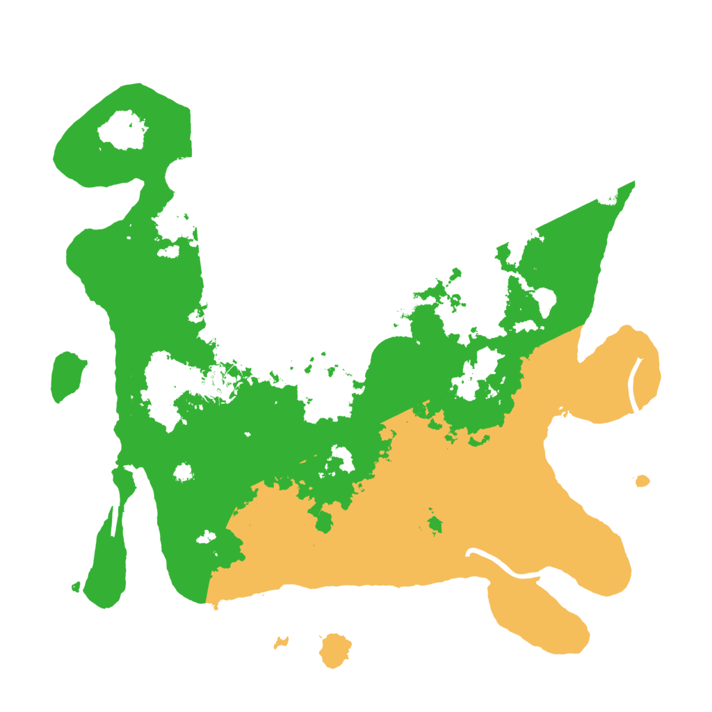 Biome Rust Map: Procedural Map, Size: 3500, Seed: 3407095