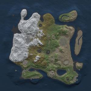 Thumbnail Rust Map: Procedural Map, Size: 3000, Seed: 42, 14 Monuments