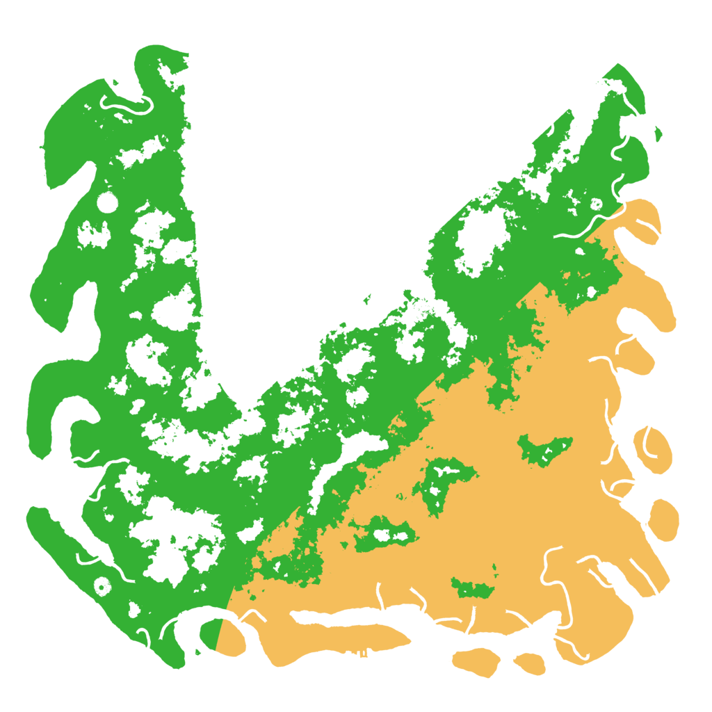 Biome Rust Map: Procedural Map, Size: 6000, Seed: 142924