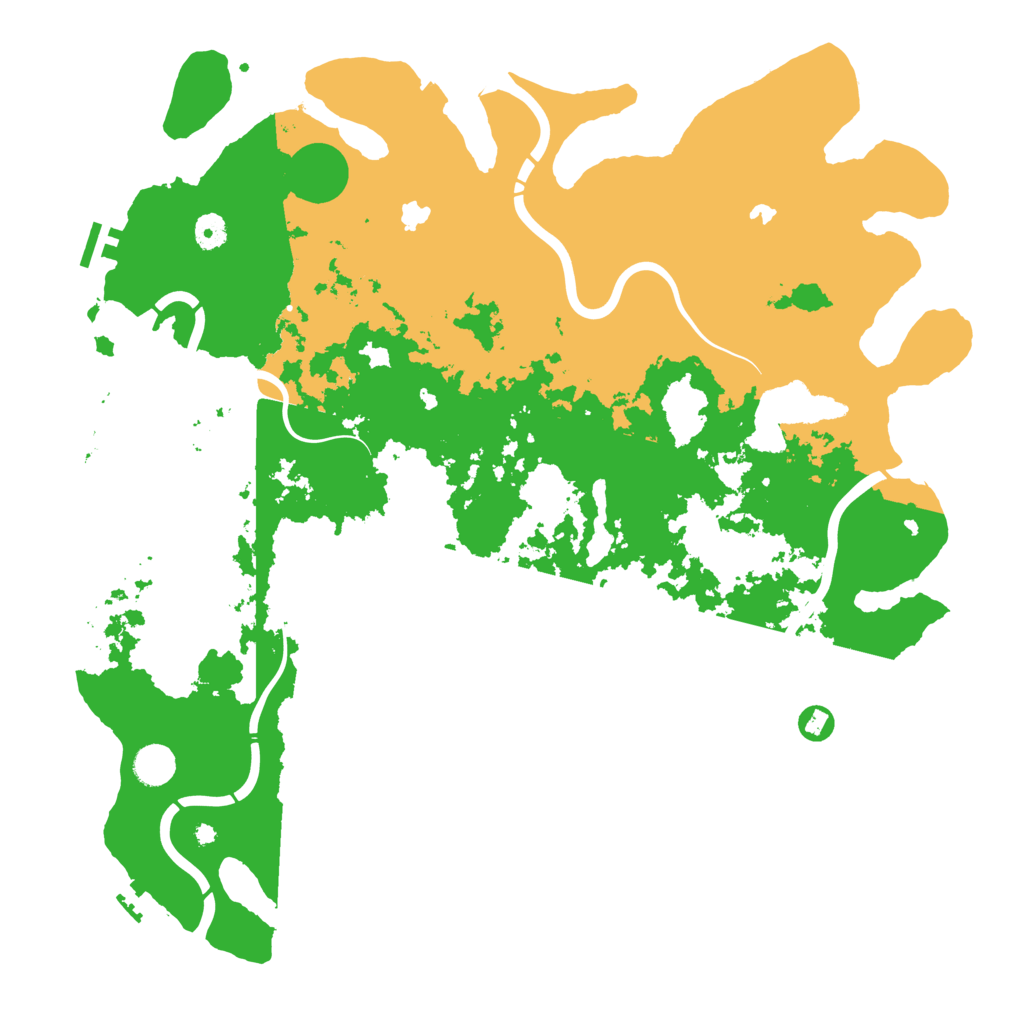 Biome Rust Map: Procedural Map, Size: 4500, Seed: 511029