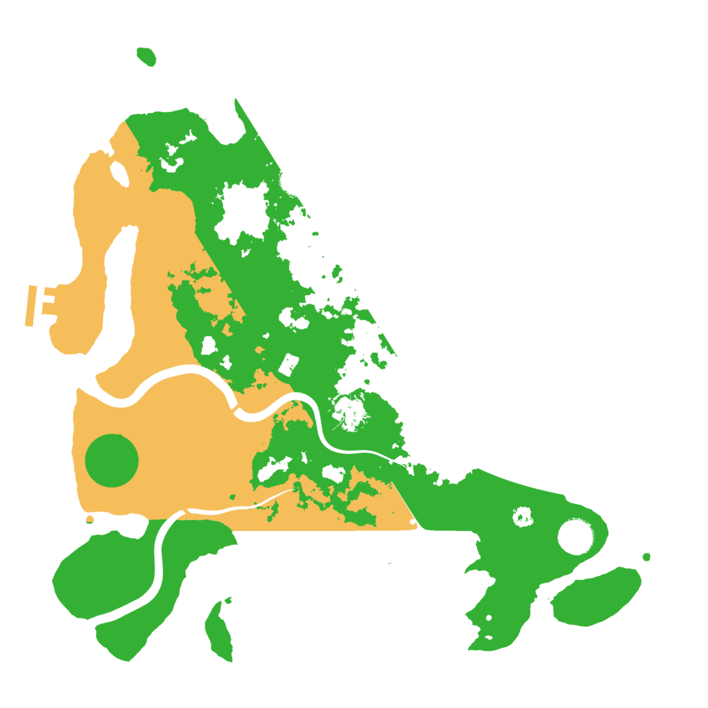Biome Rust Map: Procedural Map, Size: 3500, Seed: 504741