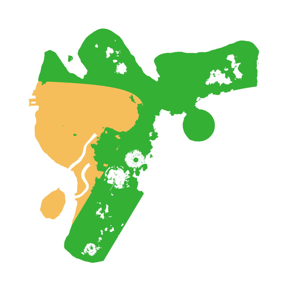 Biome Rust Map: Procedural Map, Size: 2500, Seed: 1597433658