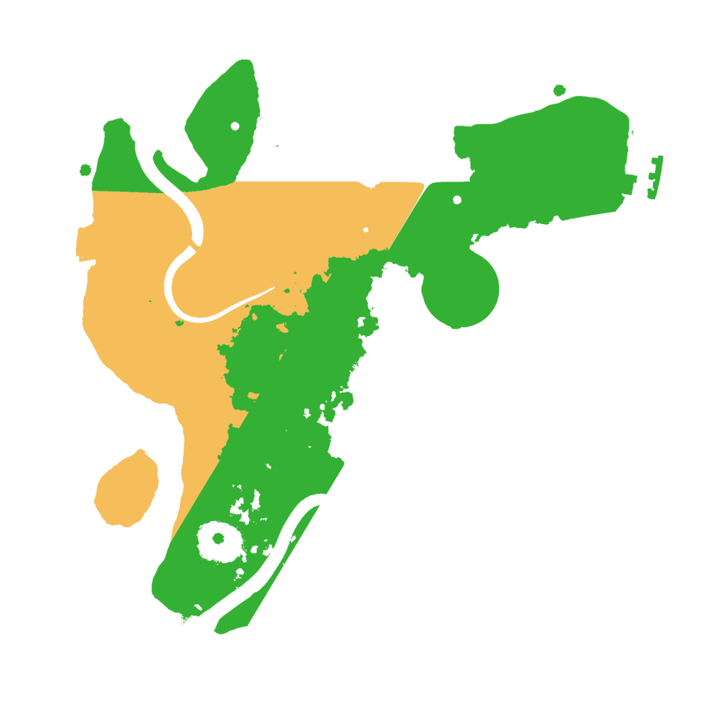 Biome Rust Map: Procedural Map, Size: 2500, Seed: 1597433658