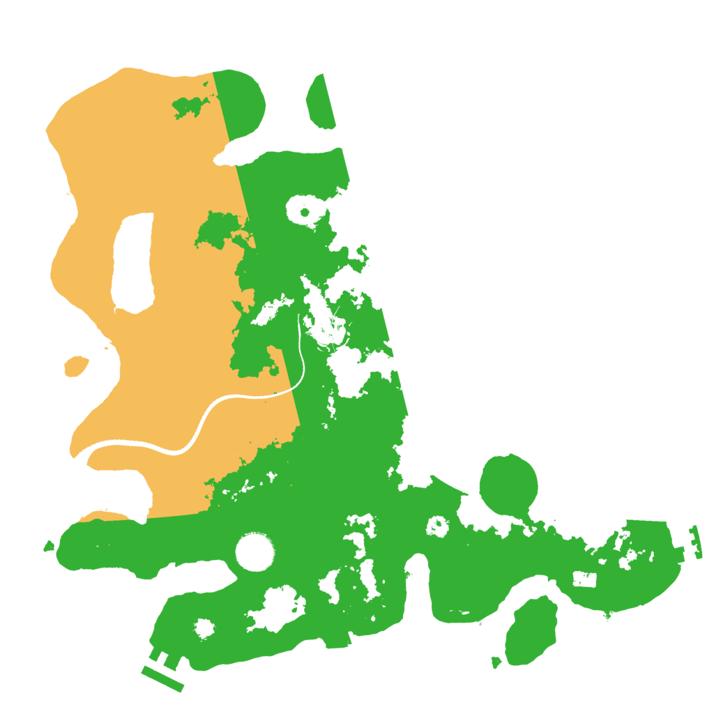 Biome Rust Map: Procedural Map, Size: 3250, Seed: 1037665
