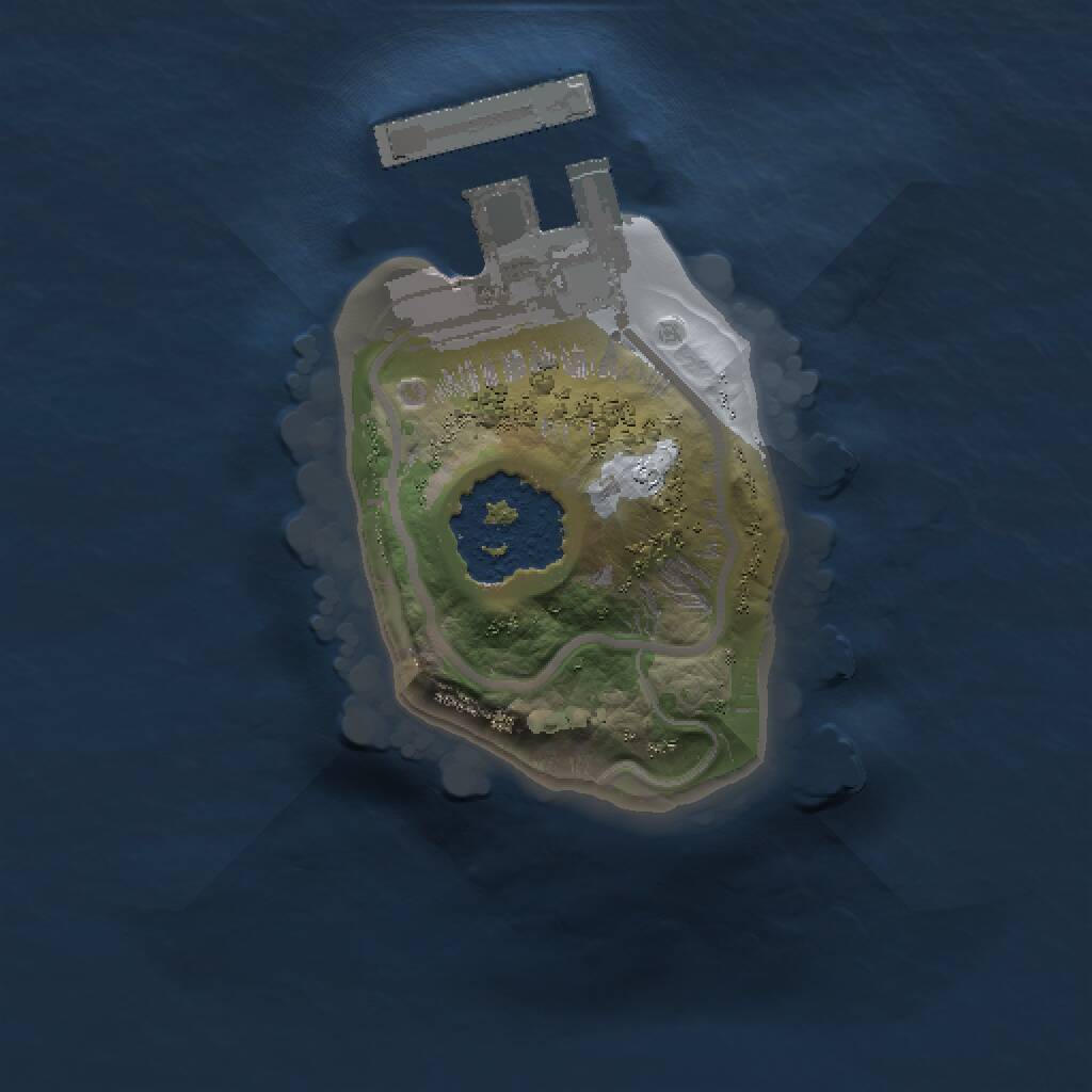 Rust Map: Procedural Map, Size: 1000, Seed: 421314970, 2 Monuments