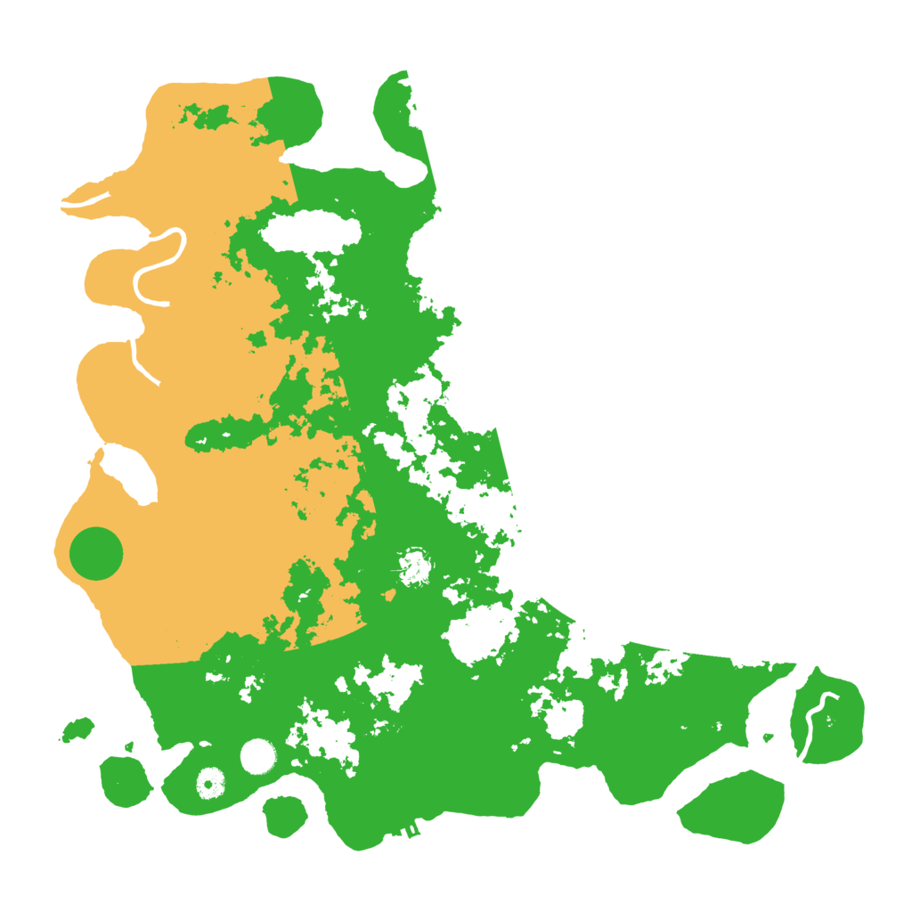 Biome Rust Map: Procedural Map, Size: 4500, Seed: 393588