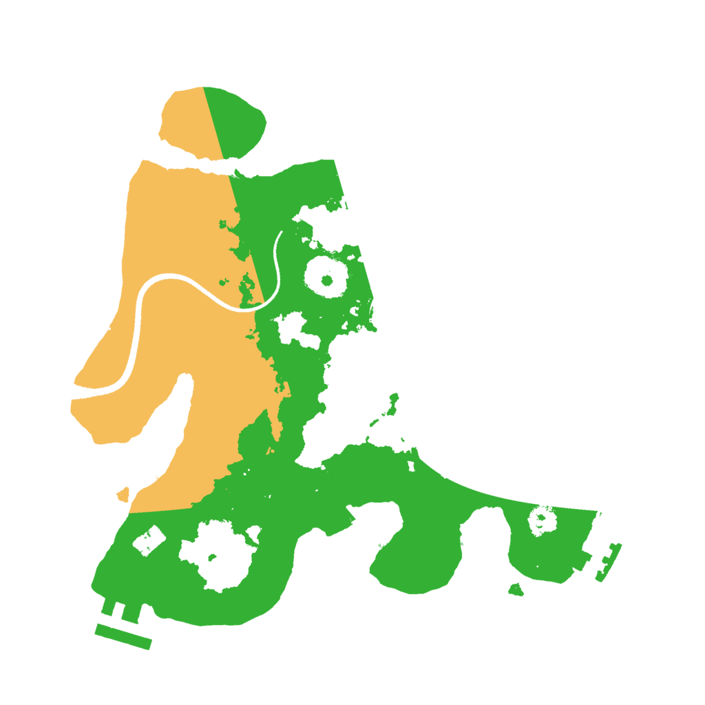 Biome Rust Map: Procedural Map, Size: 2500, Seed: 92796284