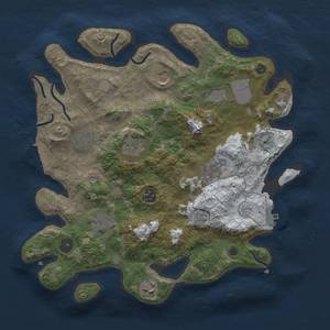 Thumbnail Rust Map: Procedural Map, Size: 3500, Seed: 171717, 18 Monuments