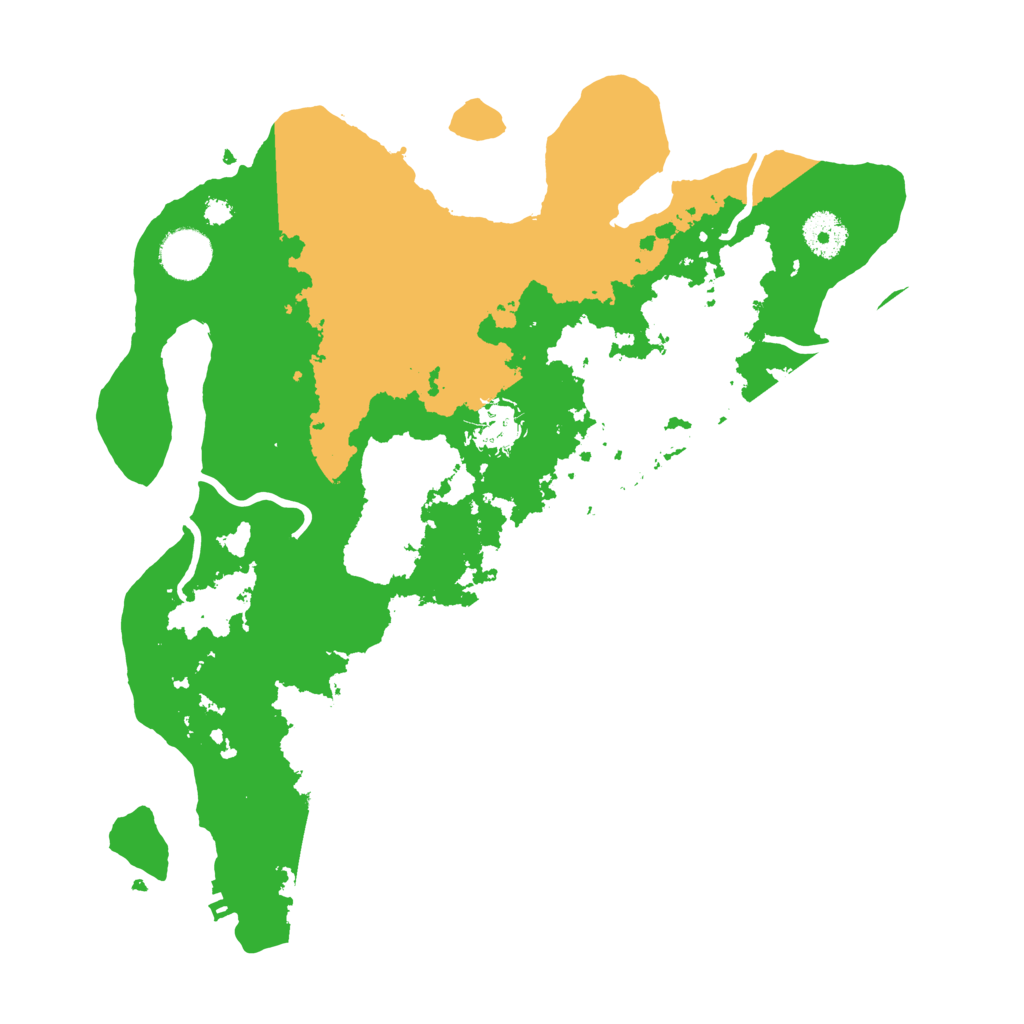 Biome Rust Map: Procedural Map, Size: 3500, Seed: 8283846