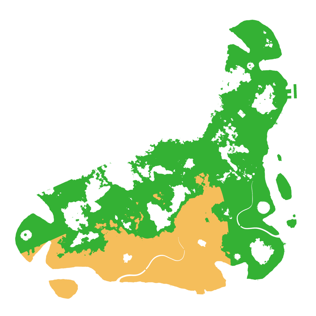Biome Rust Map: Procedural Map, Size: 4500, Seed: 5065613