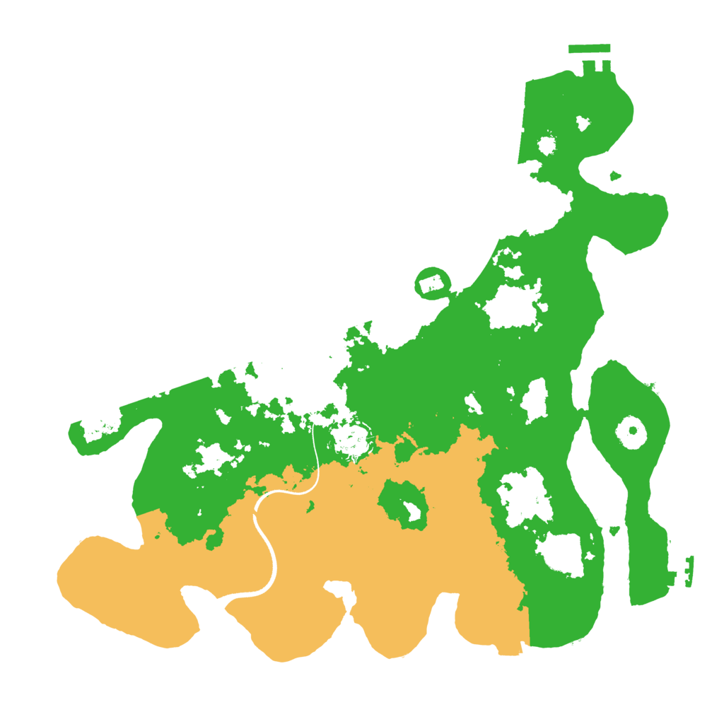 Biome Rust Map: Procedural Map, Size: 3500, Seed: 2080482