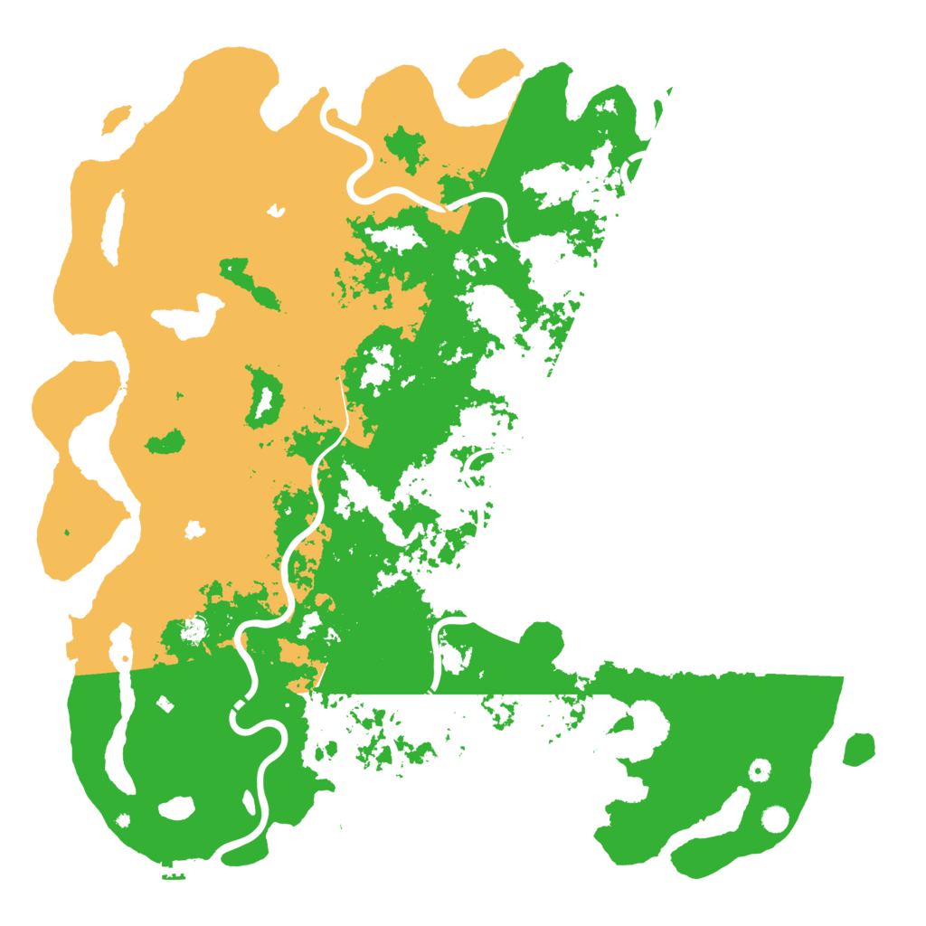 Biome Rust Map: Procedural Map, Size: 6000, Seed: 222571