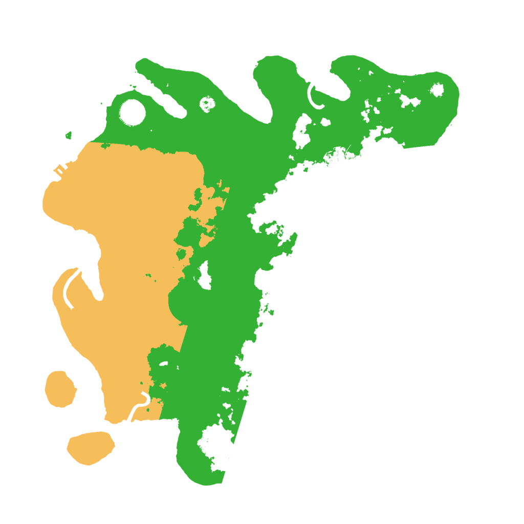 Biome Rust Map: Procedural Map, Size: 3550, Seed: 412143