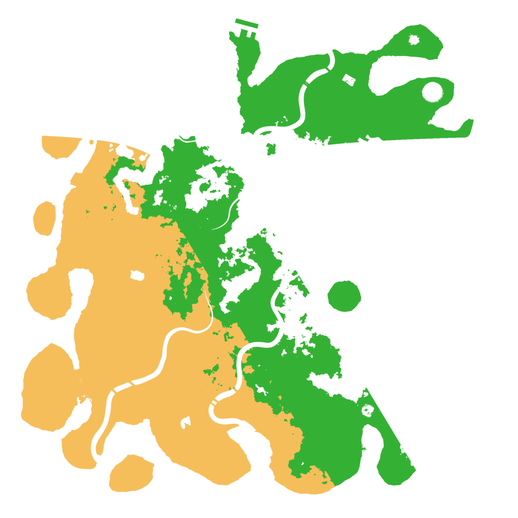 Biome Rust Map: Procedural Map, Size: 4500, Seed: 3510101