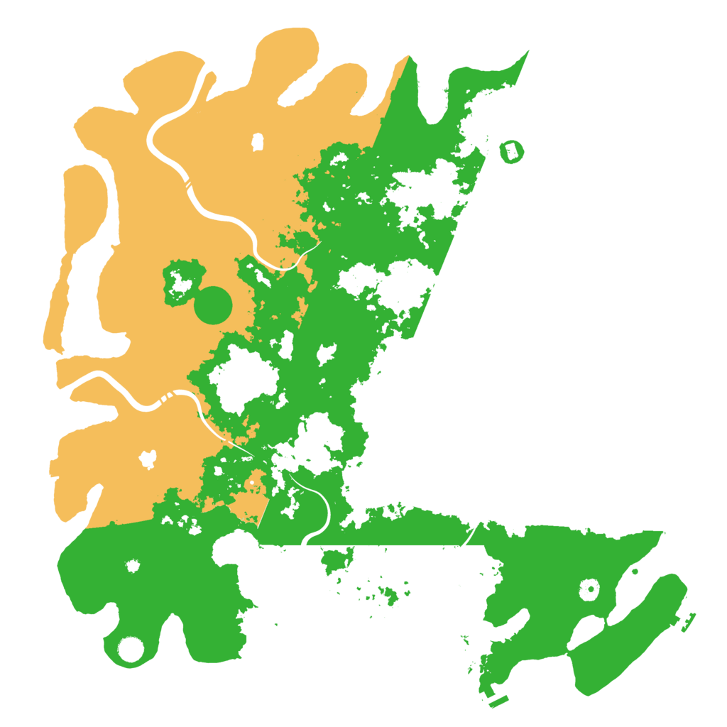Biome Rust Map: Procedural Map, Size: 5000, Seed: 15875198