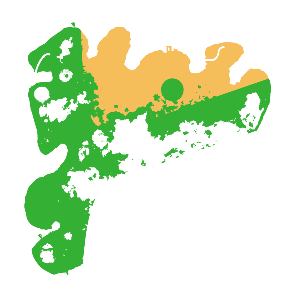 Biome Rust Map: Procedural Map, Size: 3550, Seed: 393909