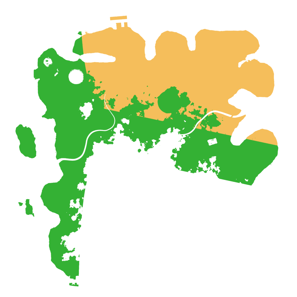 Biome Rust Map: Procedural Map, Size: 3550, Seed: 449926