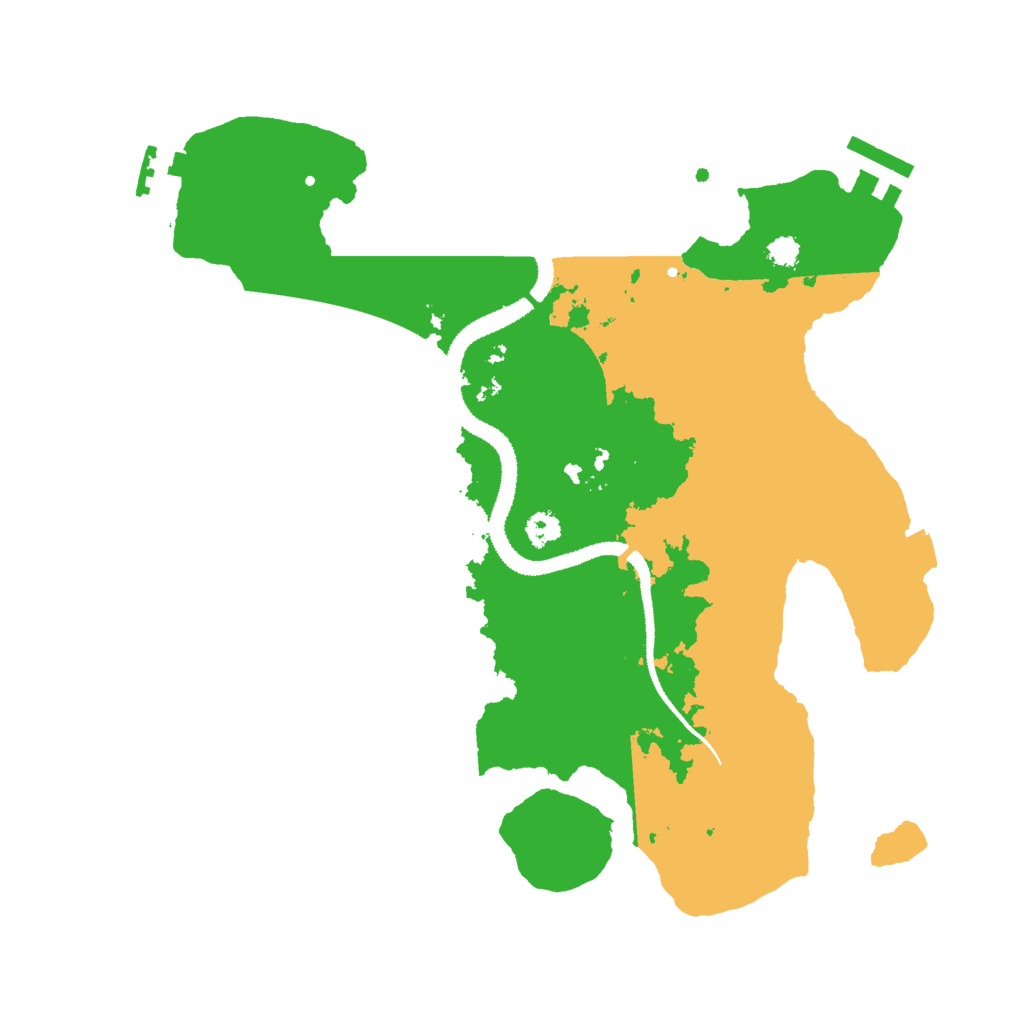 Biome Rust Map: Procedural Map, Size: 2996, Seed: 100