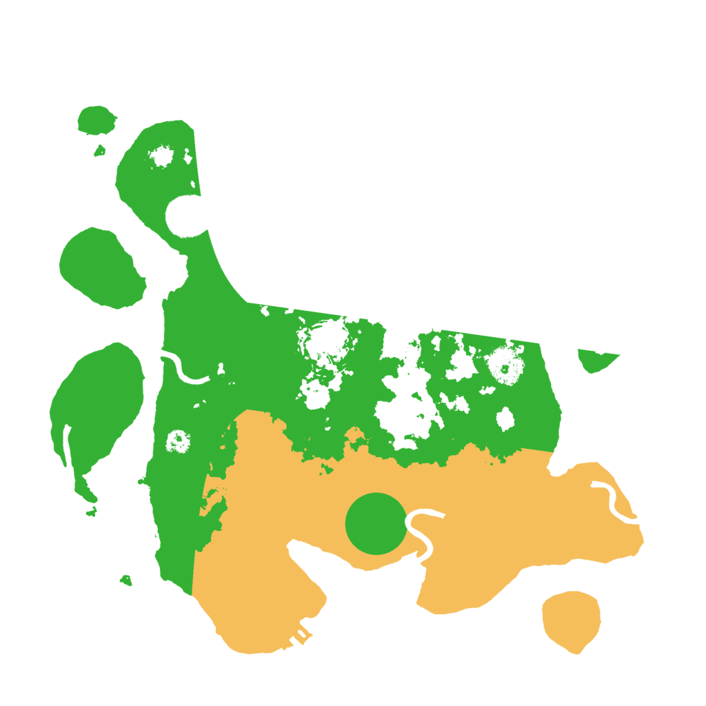 Biome Rust Map: Procedural Map, Size: 3000, Seed: 13682