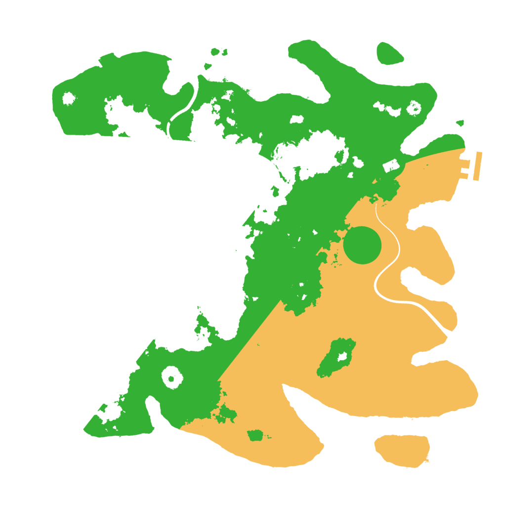 Biome Rust Map: Procedural Map, Size: 3550, Seed: 576462