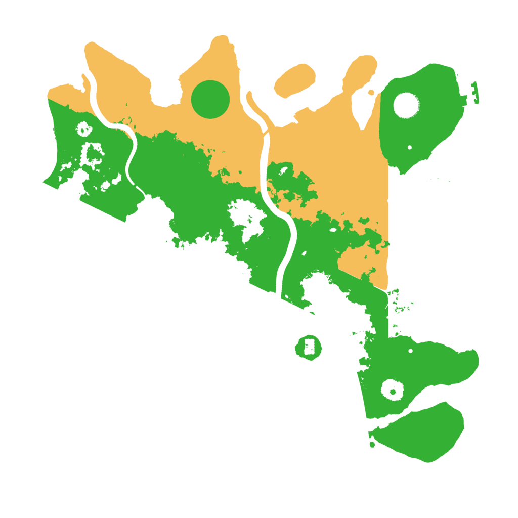 Biome Rust Map: Procedural Map, Size: 3550, Seed: 468945