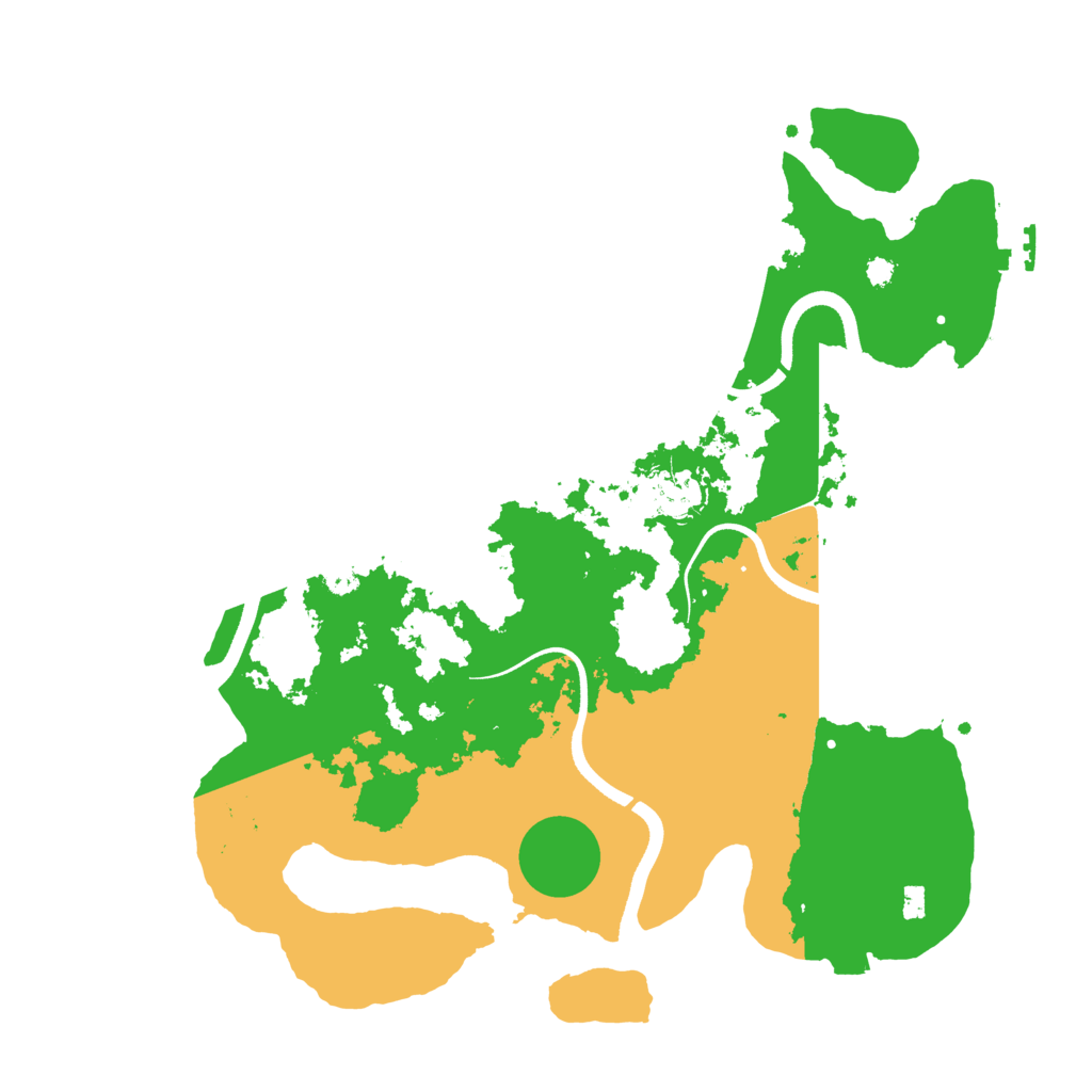 Biome Rust Map: Procedural Map, Size: 3550, Seed: 564506