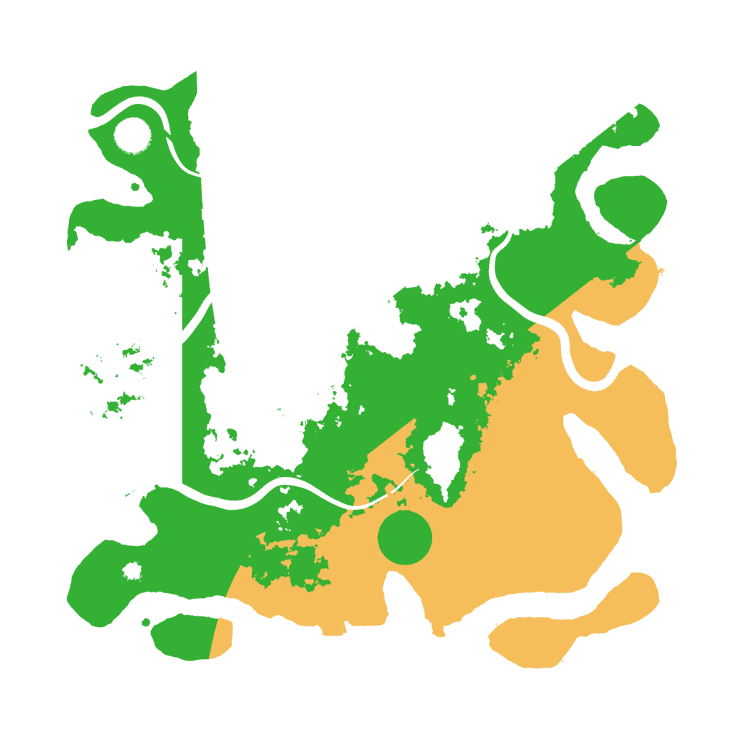 Biome Rust Map: Procedural Map, Size: 3550, Seed: 877458