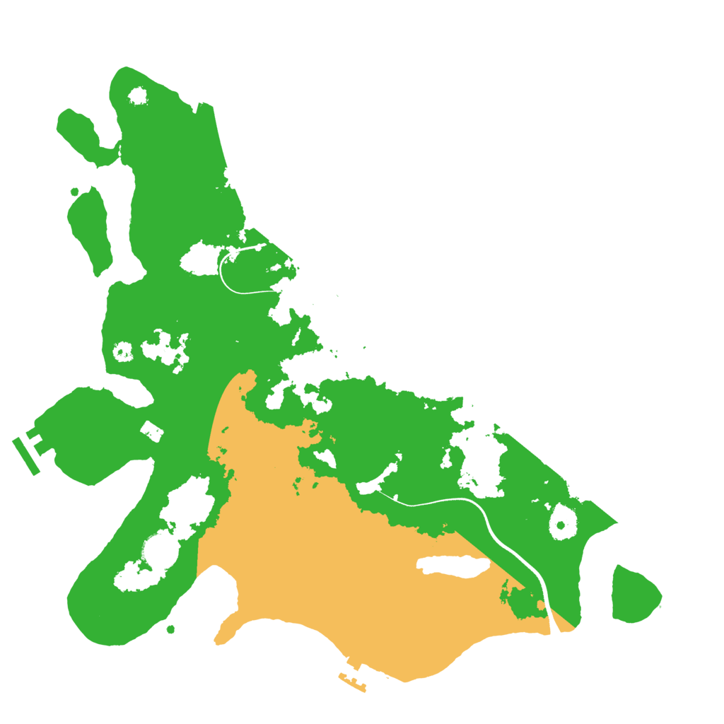 Biome Rust Map: Procedural Map, Size: 3550, Seed: 412418
