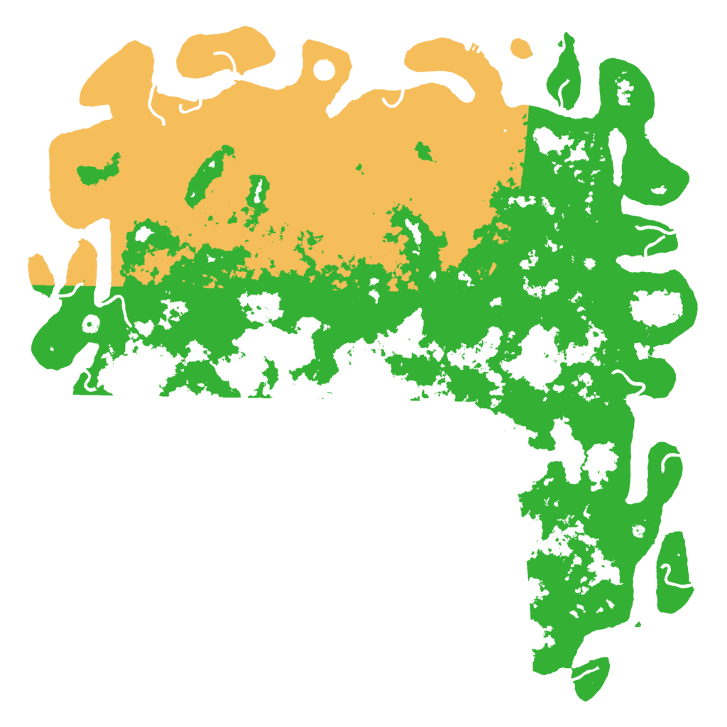 Biome Rust Map: Procedural Map, Size: 6000, Seed: 832111