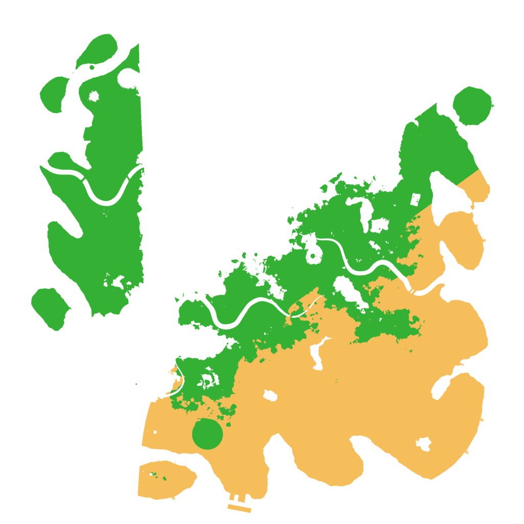 Biome Rust Map: Procedural Map, Size: 4500, Seed: 3121000